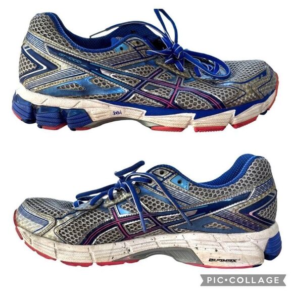 ASICS Gel GT1000 DUOMAX Women Running Shoes Metallic Blue Grey Pink Size 9 SPEVA - Picture 4 of 9
